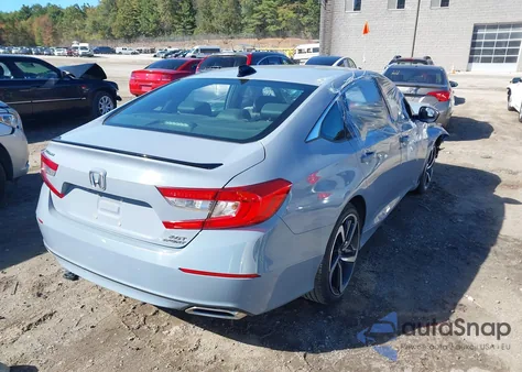 2021 Honda Accord Sport 2.0T из США, поврежденный, VIN 1HGCV2F39MA008417